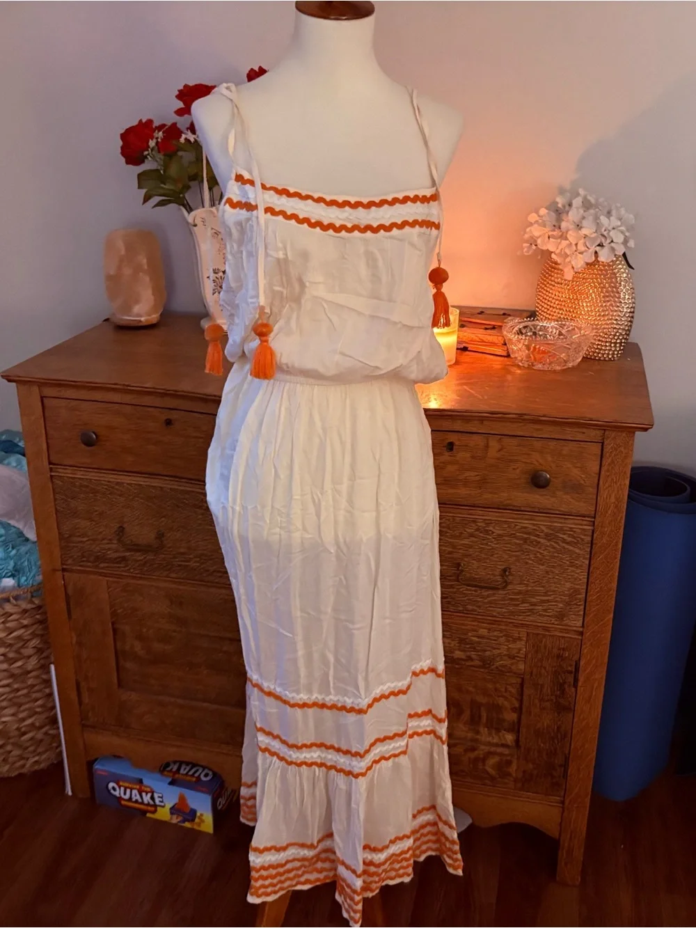 blue island cream maxi